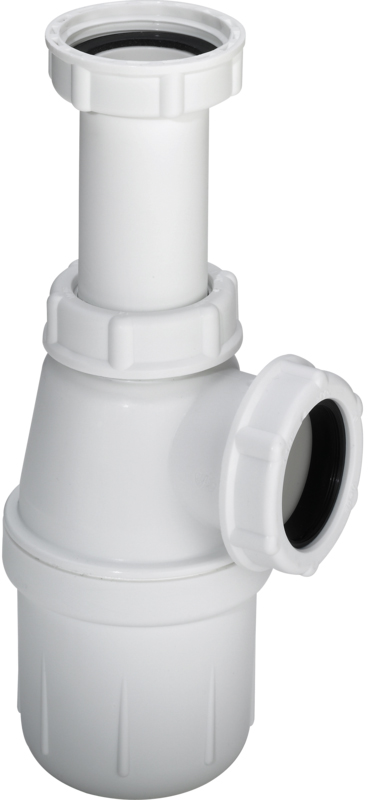 4511133: Flaskevannlås plast 1.1/4 x 32mm -hvit