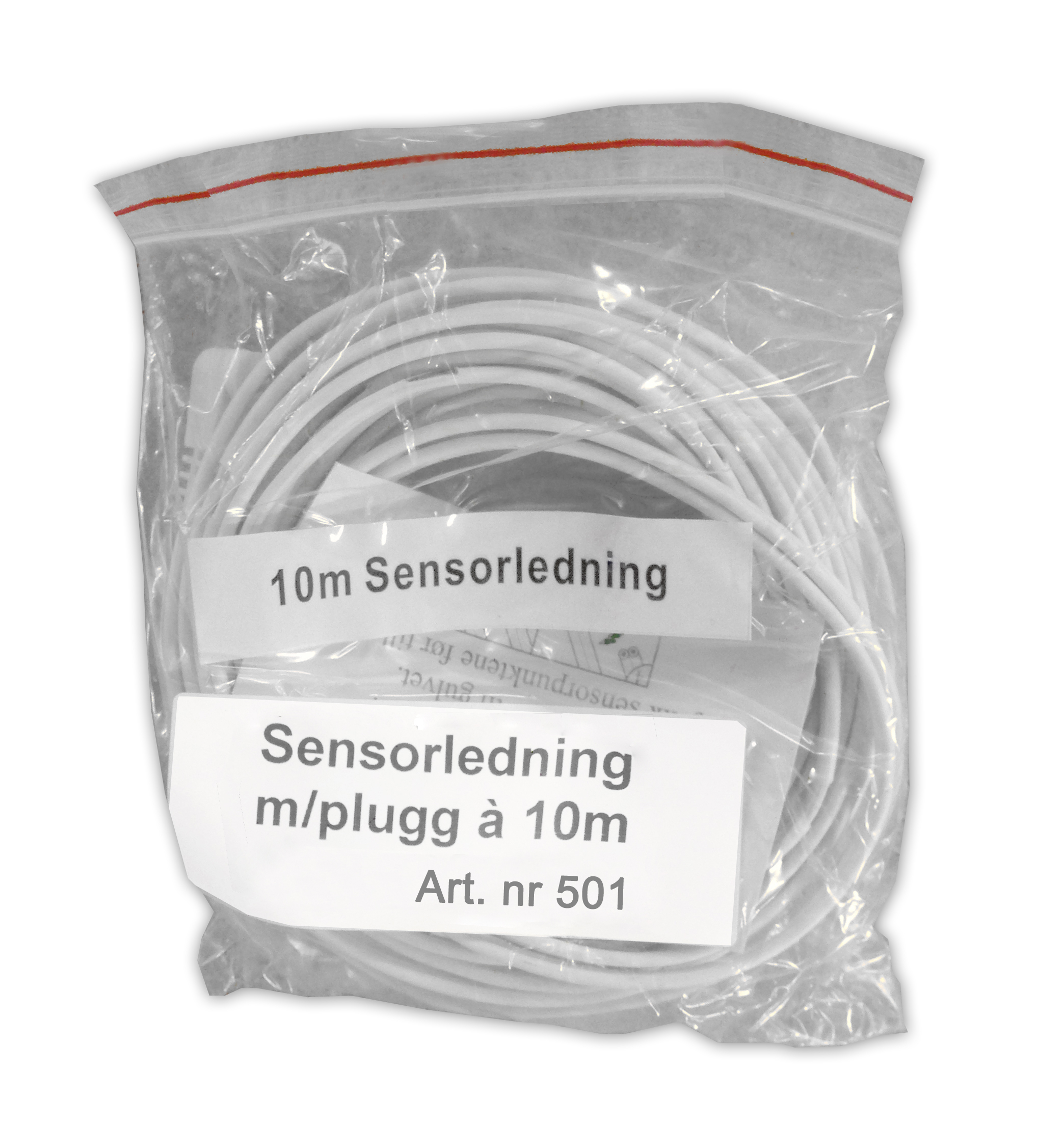 501: Sensorledning 10m m/plugg
