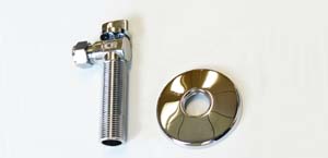 5125102: Vinkel kuleventil m/ rosett 1/2X10