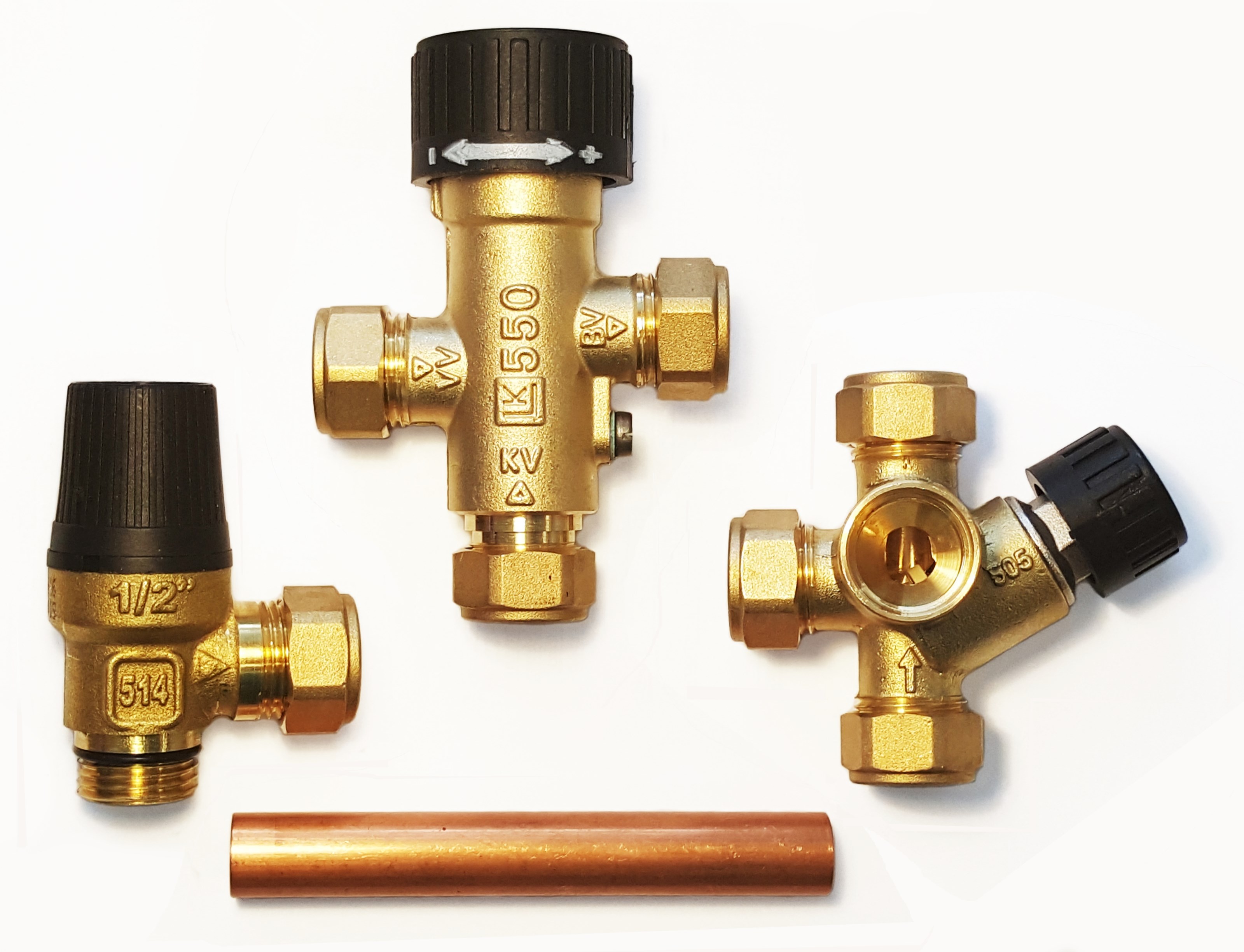 651001: Ventilsett m/ blandeventil for veggberedere med c-c 150mm anslutninger