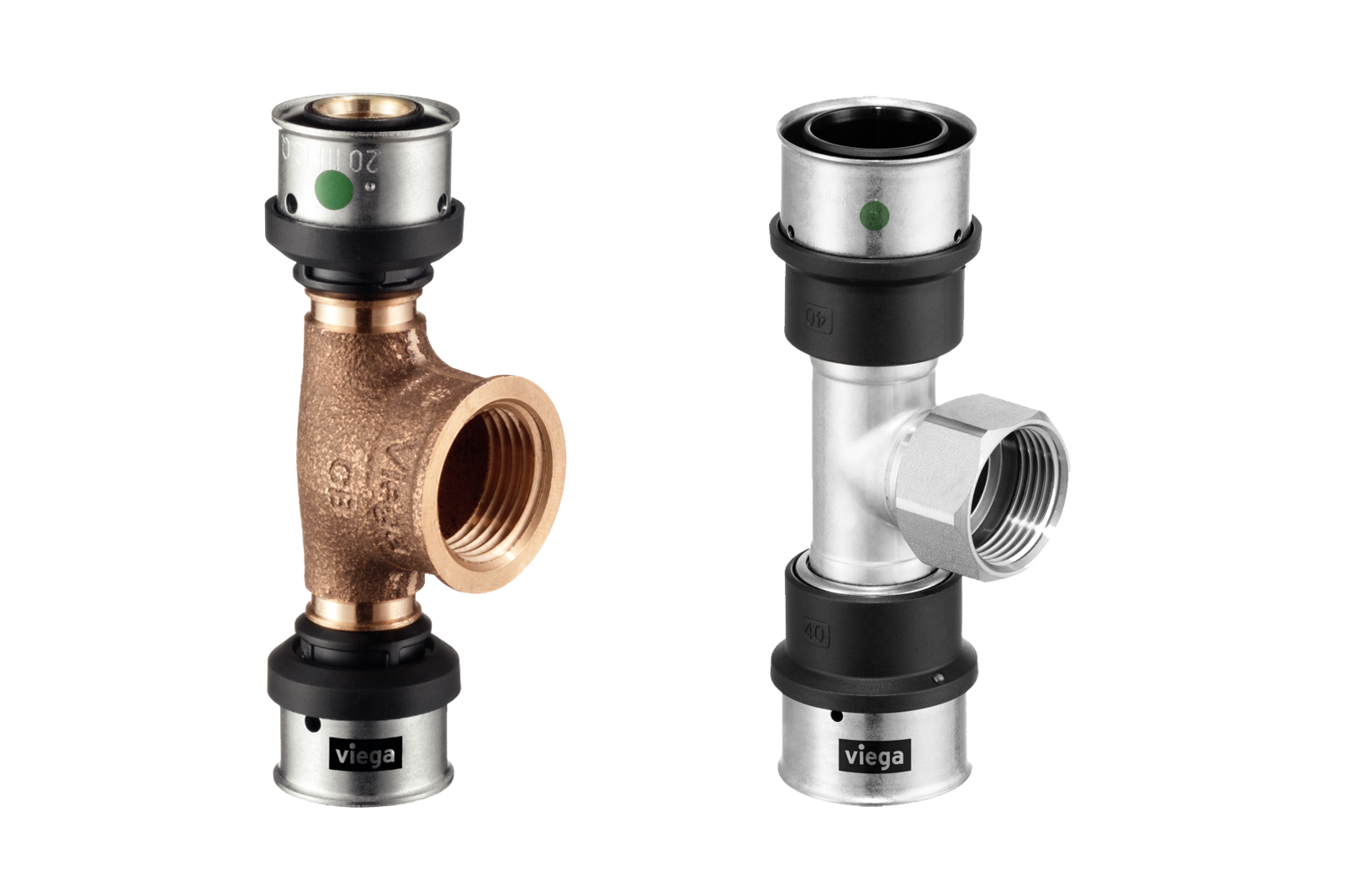 5024154: Smartpress T-rør innv. gj. 16x1/2x16, mod. 6717