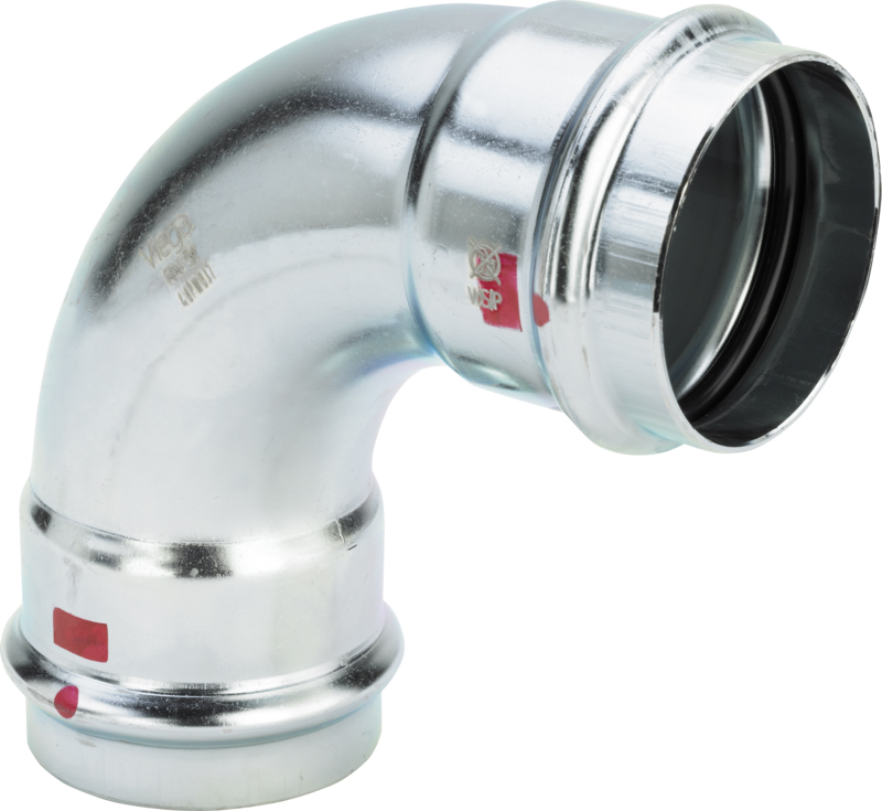 1851683: Prestabo bend 90° m/ 2 muffer 12