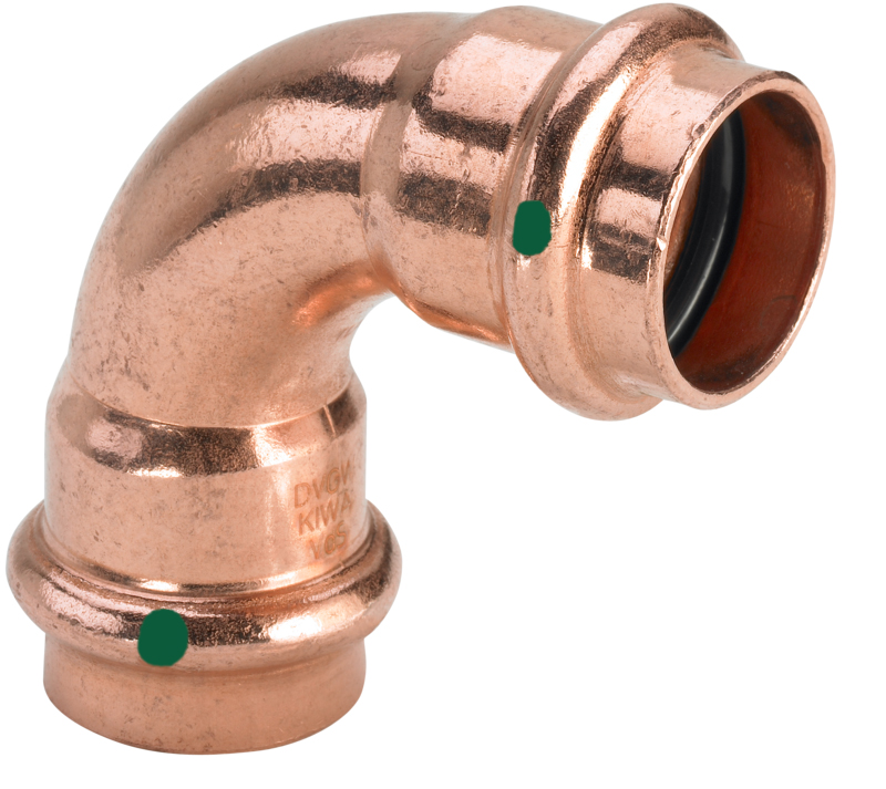 5047603: Profipress bend 90° m/2 muffer 12