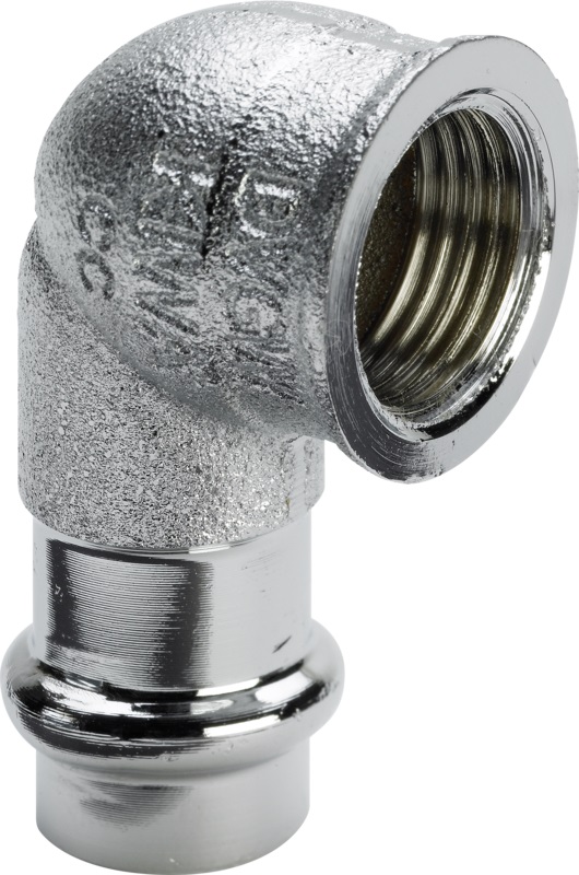 5044594: Profipress Krom Albue 90° m/innv gjenge 12x1/2