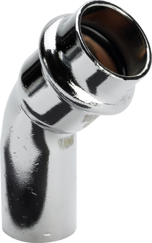 5044585: Profipress Krom Bend 45° m/1 muffe 12